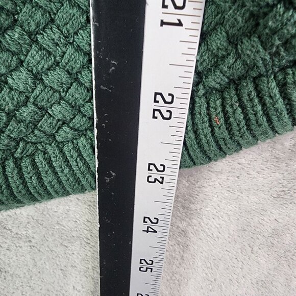 Womens Green August Mist Sweater w/ Elbow Patches Long Sleeve Crew Neck Size M - Picture 9 of 10